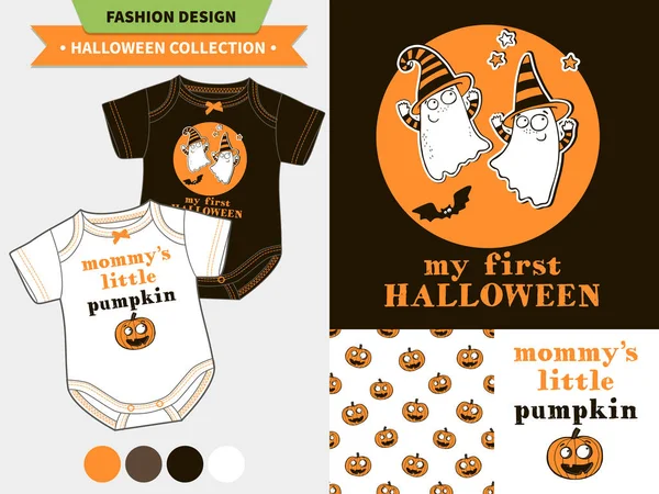 Halloween fashion set. — Stock Vector