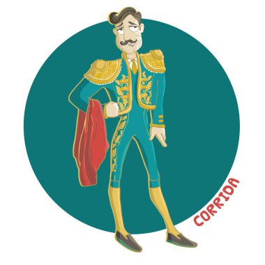 Corrida vector illustration.