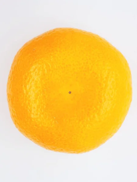 Close Fruit Fresh Ripe Raw Juicy Tangerines Isolated White Light — Stock Photo, Image