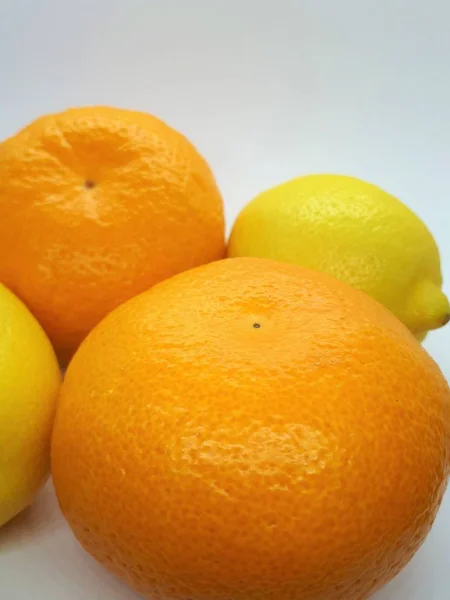 Nahaufnahme Von Früchten Frischen Reifen Rohen Mandarinen Und Sauren Saftigen — Stockfoto