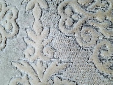 Lekeli, desenli ve bulanık tüylü, yoğun kumaş. Perdeler, havlular, masa örtüleri, kapaklar, duvar kağıtları için tasarım.