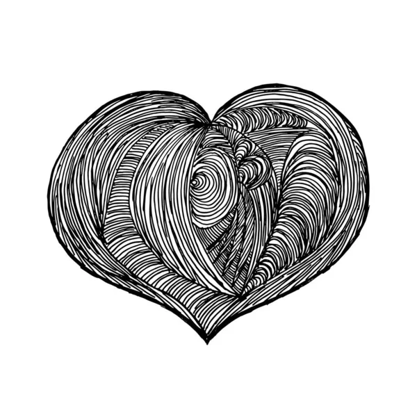 Imagen Vectorial Corazón Abstracto Diseño Para Cubiertas Tarjetas Estampados Ropa — Foto de Stock