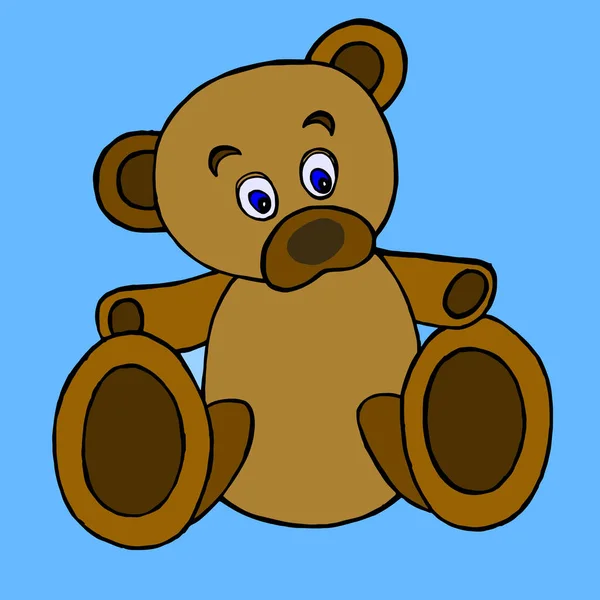 Αφηρημένη Πολύχρωμη Αρκούδα Παιχνίδι Σχεδιασμός Εξωφύλλου Εκτύπωση Για Κλωστοϋφαντουργικά Παιδικά — Φωτογραφία Αρχείου