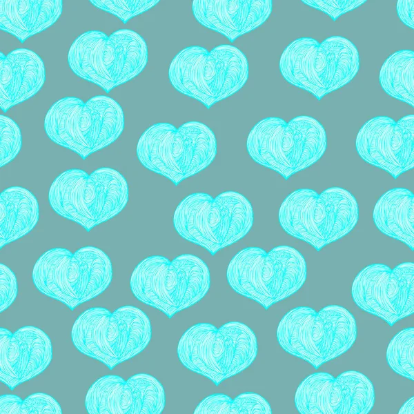 Bright Seamless Festive Pattern Form Abstract Hearts Design Covers Cards — Stock Photo, Image