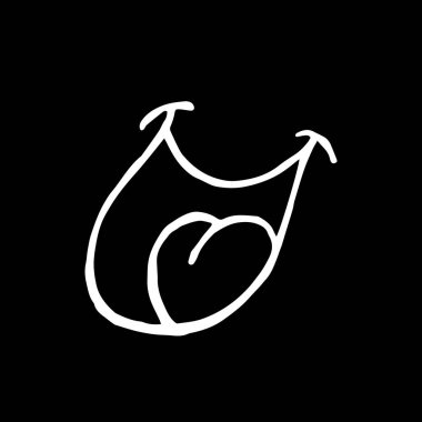 İzole edilmiş siyah bir arkaplanda duyguların soyut dışavurumları. Kapak tasarımı, dövme, kıyafet baskısı.