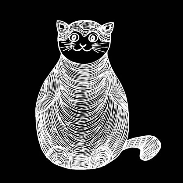 Abstraktes Helles Muster Form Von Mehrfarbigen Katzen Gestaltung Von Einbänden — Stockfoto