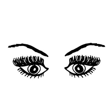  Soyut komik çizgi film gözlerinin yakın çekimi. Kapak tasarımı, kıyafet baskısı.