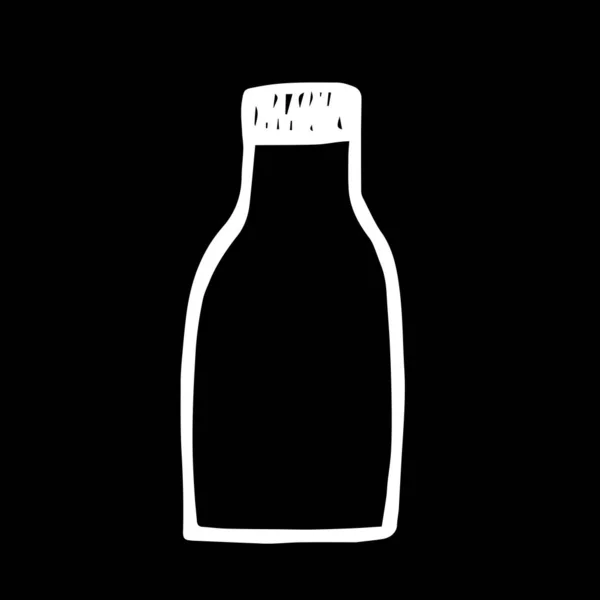 Close Abstract Milk Juice Container Black Background — Stock Photo, Image