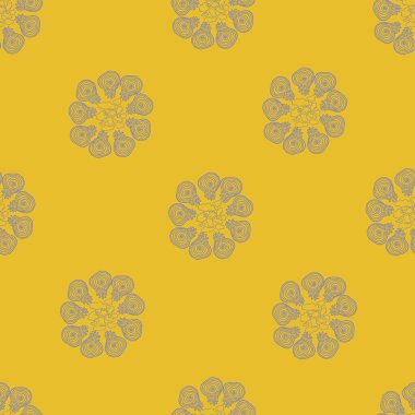 Soyut parlak dikişsiz çiçek deseni. Ambalaj kağıdı, duvar kağıdı, kapak, arka plan, tekstil baskısı için tasarım.