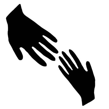  Birbirine doğru uzanan ellerin yakın çekimi.