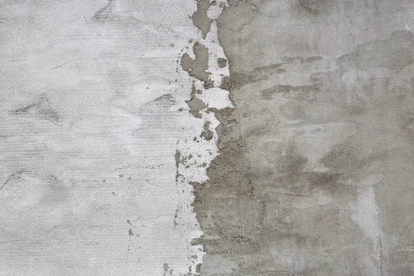 Gris claro y oscuro dividido en partes concreto textura dañada, papel pintado y fondo, primer plano — Foto de Stock