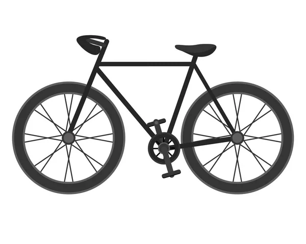 Rower Ciemnym Sportowym Kolorze Lub Jazdy Rowerze Ilustracja Wektora — Wektor stockowy