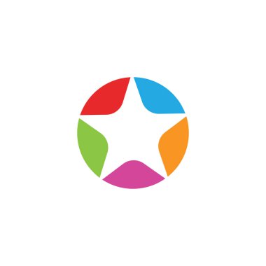 Yıldız insanların simgesini ve sembollerini başarıyla tamamlar