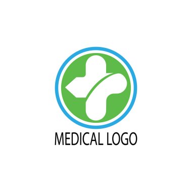  Tıbbi Logo Vektör Şablon İmgelemi Tasarımı.
