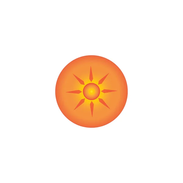 Güneş görselleştirme Logo vektör şablon. — Stok Vektör