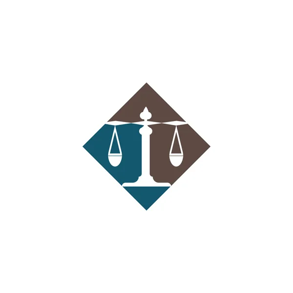 Justice Logo Illustration und Vektorvorlagen — Stockvektor