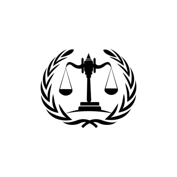 Justice Logo Illustration und Vektorvorlagen — Stockvektor