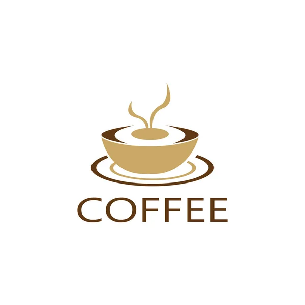 Kaffe logotyp Design vektor Ilustration mallar — Stock vektor