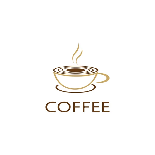 Πρότυπα απεικόνισης λογότυπου καφέ Διάνυσμα — Διανυσματικό Αρχείο