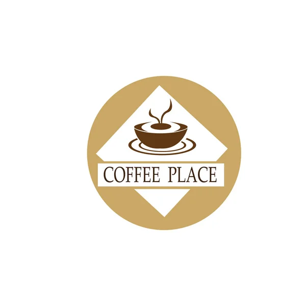 Vorlage: Kaffee Logo Design Vektor Illustration — Stockvektor