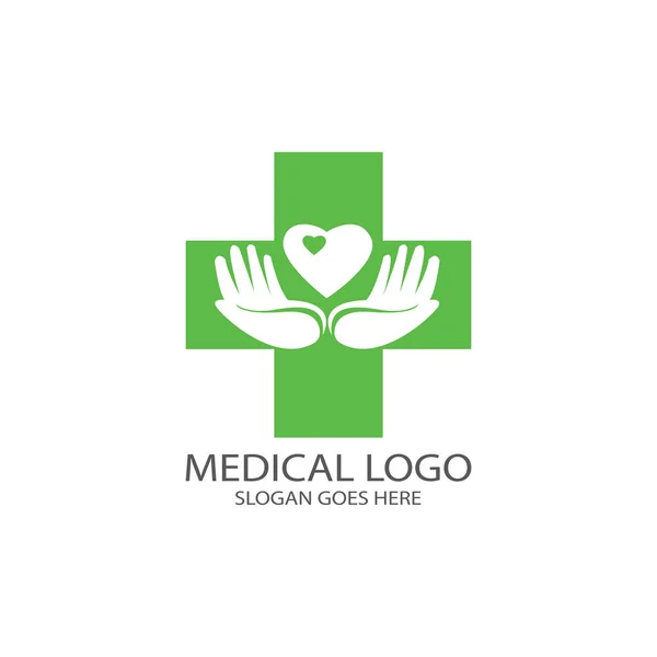 MODÈLE D'ILUSTRATION DU VECTEUR DE LOGO MÉDICAL . — Image vectorielle