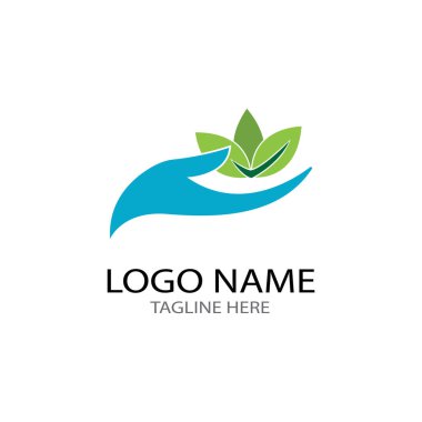 El bakımı logo şablonu vektörü.