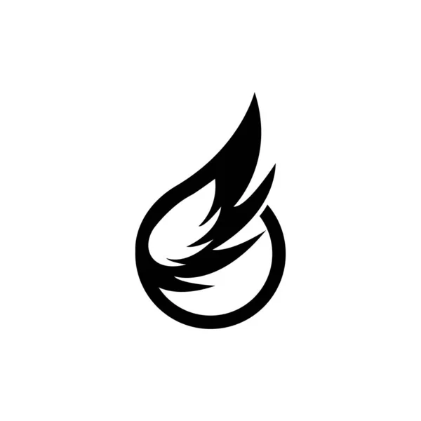 Дизайн логотипу крил та шаблон обробки . — стоковий вектор