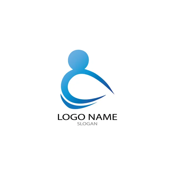 PLANTILLA DE LOGOTIPO DE ADOPCIÓN Y CUIDADO COMUNITARIO VECTOR Ícono — Vector de stock