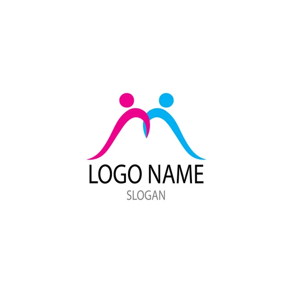 Comunity people and busines logo vektörü — Stok Vektör