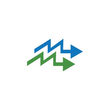 Ok ilüstrasyon logo vektör şablonu