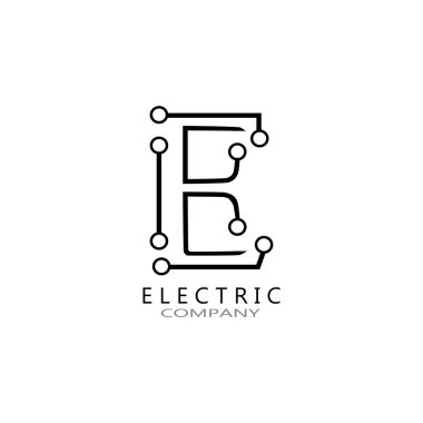 devre logo teknolojisi vektör şablonu