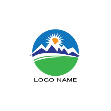 Dağ Logosu İş Şablonu Vektörü