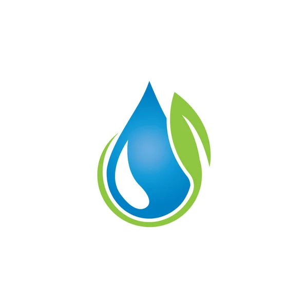 Wasser Logo Vektor Illustration Design — Stockvektor