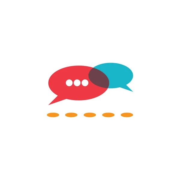 Speech bubble icon logo template vector — Stock Vector