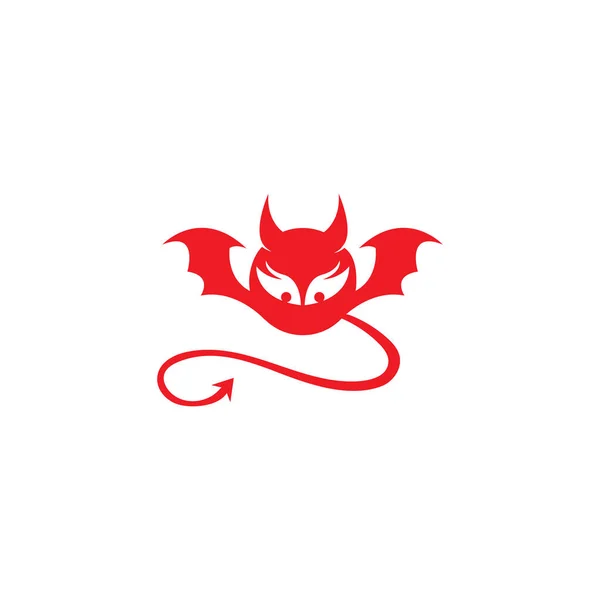 Modèle vectoriel de logo du diable — Image vectorielle