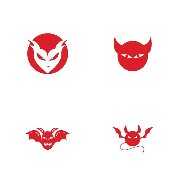 Modèle vectoriel de logo du diable — Image vectorielle