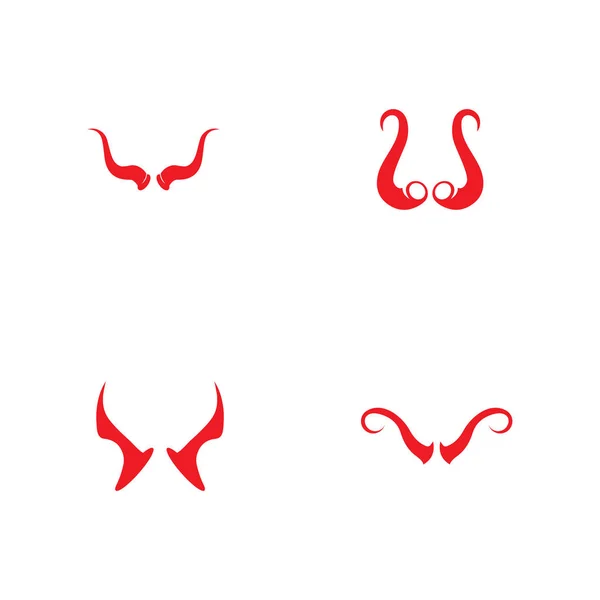 Векторный шаблон логотипа дьявола — стоковый вектор