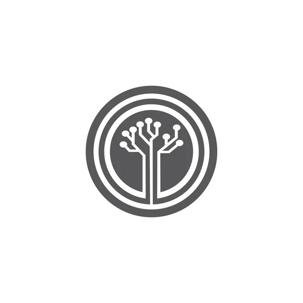 Szablon wektora technologii logo obwodu — Wektor stockowy