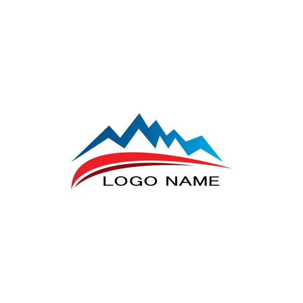 Dağ Logosu İş Şablonu Vektörü — Stok Vektör
