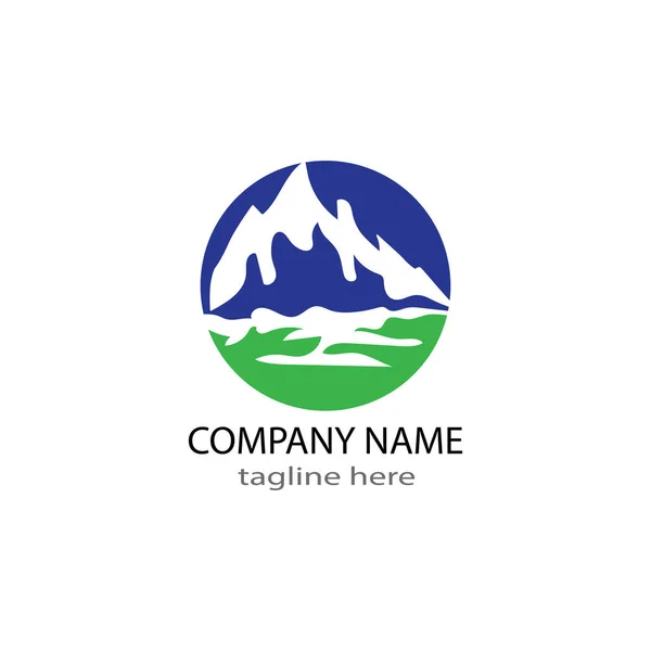 Modèle d'entreprise de logo de montagne vecteur — Image vectorielle