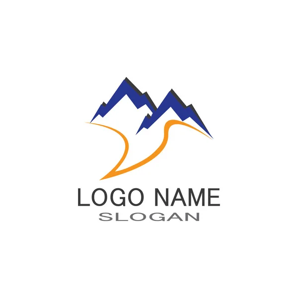 Modèle d'entreprise de logo de montagne vecteur — Image vectorielle
