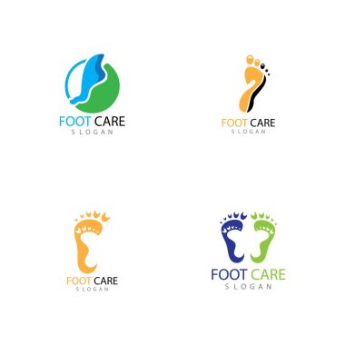 foot Logo Şablonu vektör çizimi