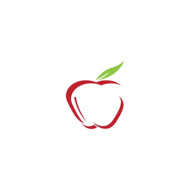 Apple vektör çizim simgesi logo şablonu