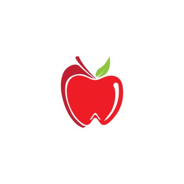 Apple vektör çizim simgesi logo şablonu