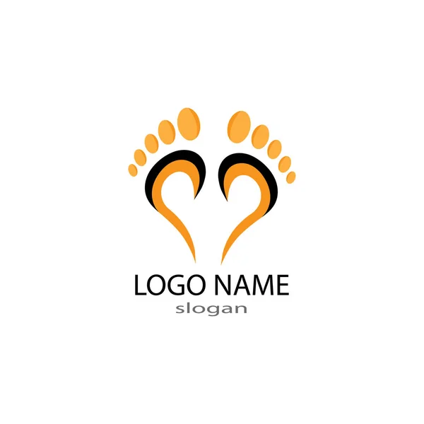 foot Logo Şablonu vektör çizimi