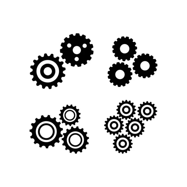 Gear Logo Mall vektor ikon illustration design — Stock vektor