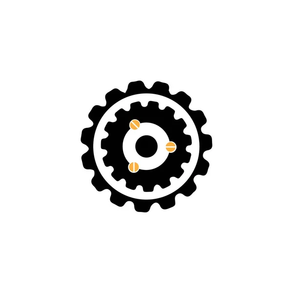 Gear Logo Template vector icon illustration design — Stock Vector