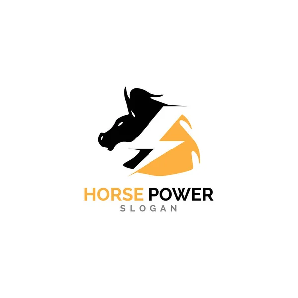 Horse Logo Template Vector illustratie ontwerp — Stockvector