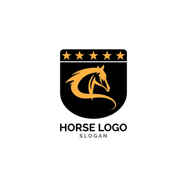 Horse Logo Template Vector illustratie ontwerp — Stockvector
