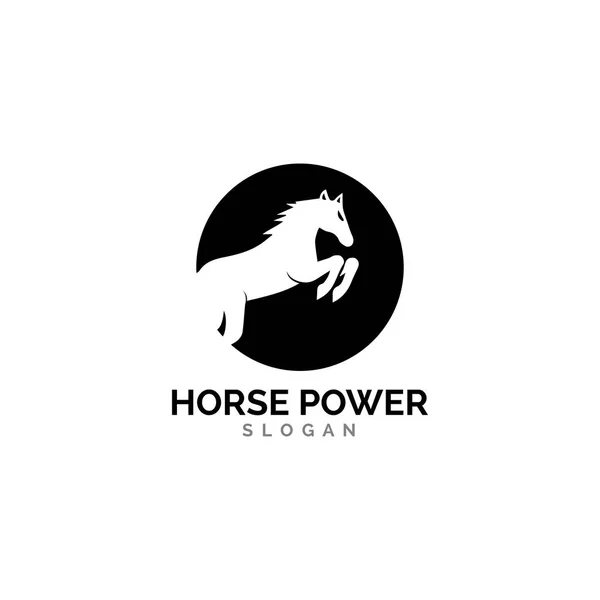 Horse Logo Template Vector illustratie ontwerp — Stockvector